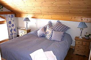 Master Double bedroom of self catered rental apartment A10 Les Alpages Meribel Mottaret