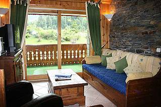 Lounge of rental property Alpages A3, Meribel Mottaret