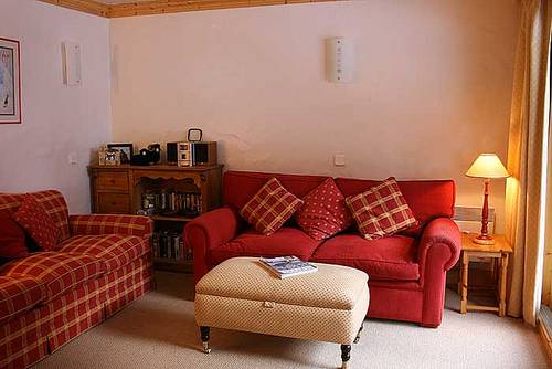 Quality living room of self catered apartment Alpinea C8 Meribel Mottaret