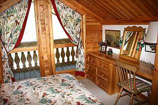 Double bedroom of self catered apartment in Meribel Centre