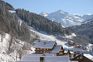 View from the balcony of Ermitage, Meribel Centre