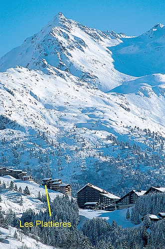 Piste side rental property in Meribel Mottaret with stunning views to Mont Vallon