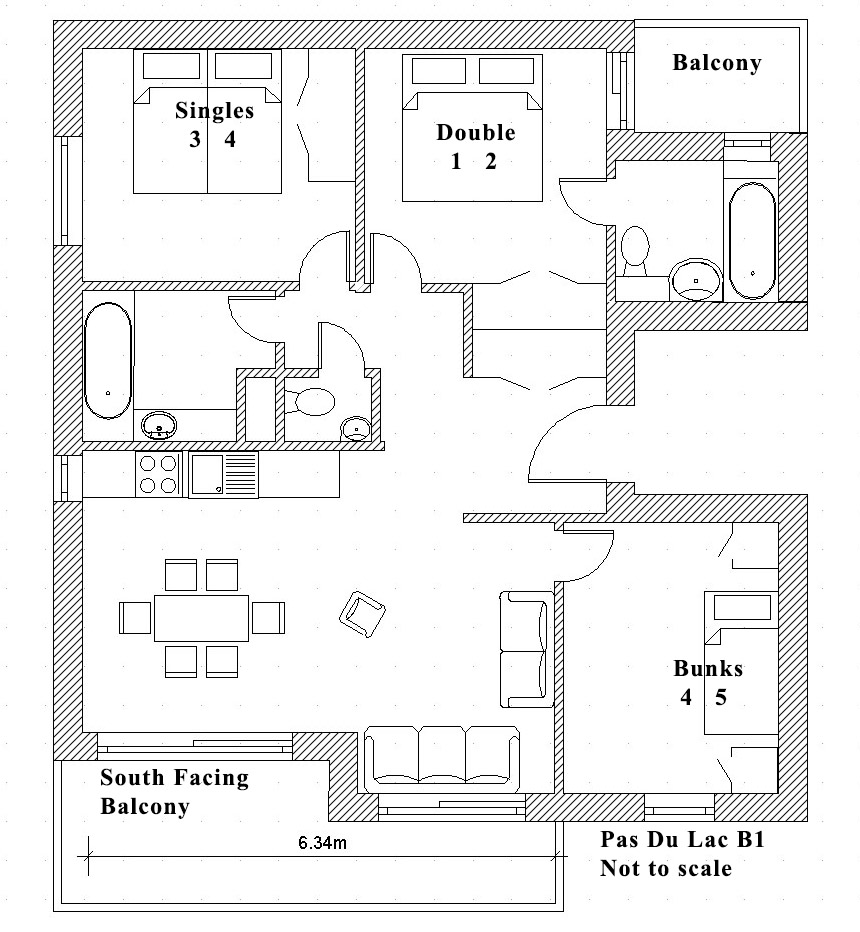 AMS Rentals » Pas Du Lac B1, Meribel 1600 self catered apartment